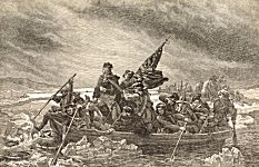 George Washington Crossing the Delaware on December 25, 1776